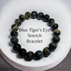Blue Tiger’s Eye Stretch Bracelet
